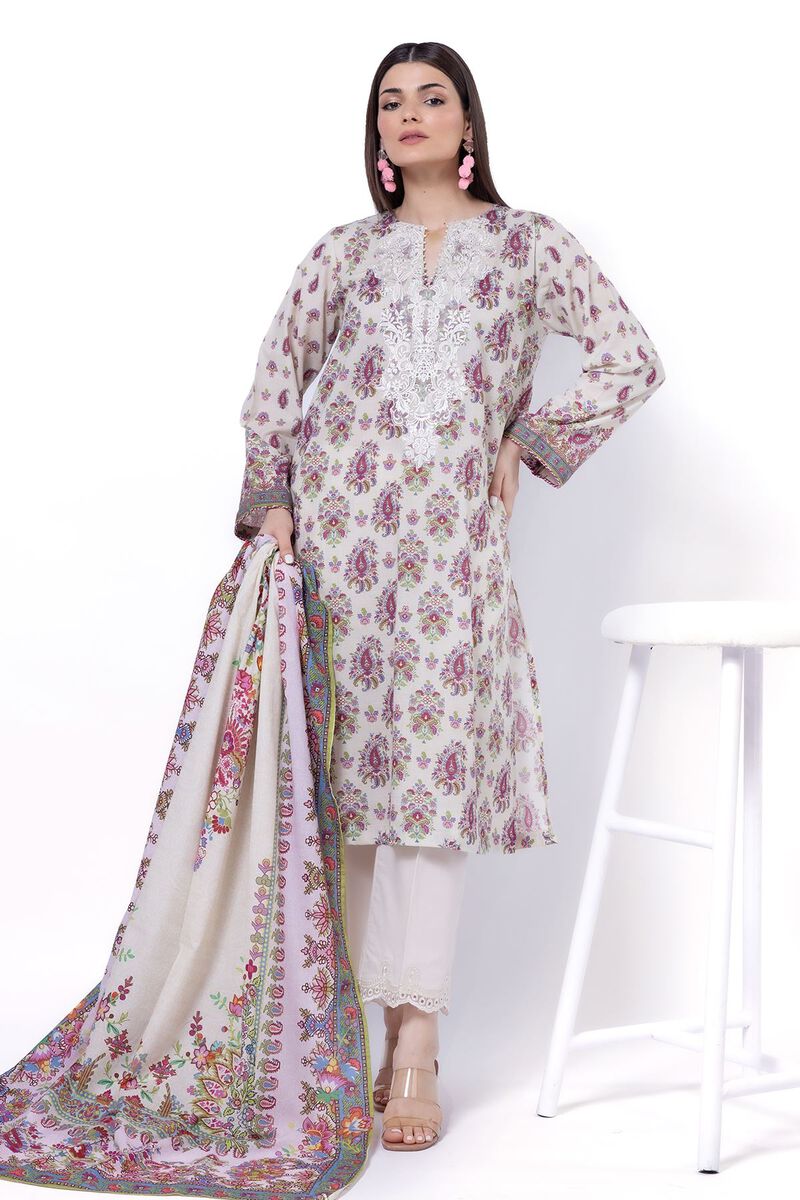KHAADI EMBROIDERED UNSTITCHED