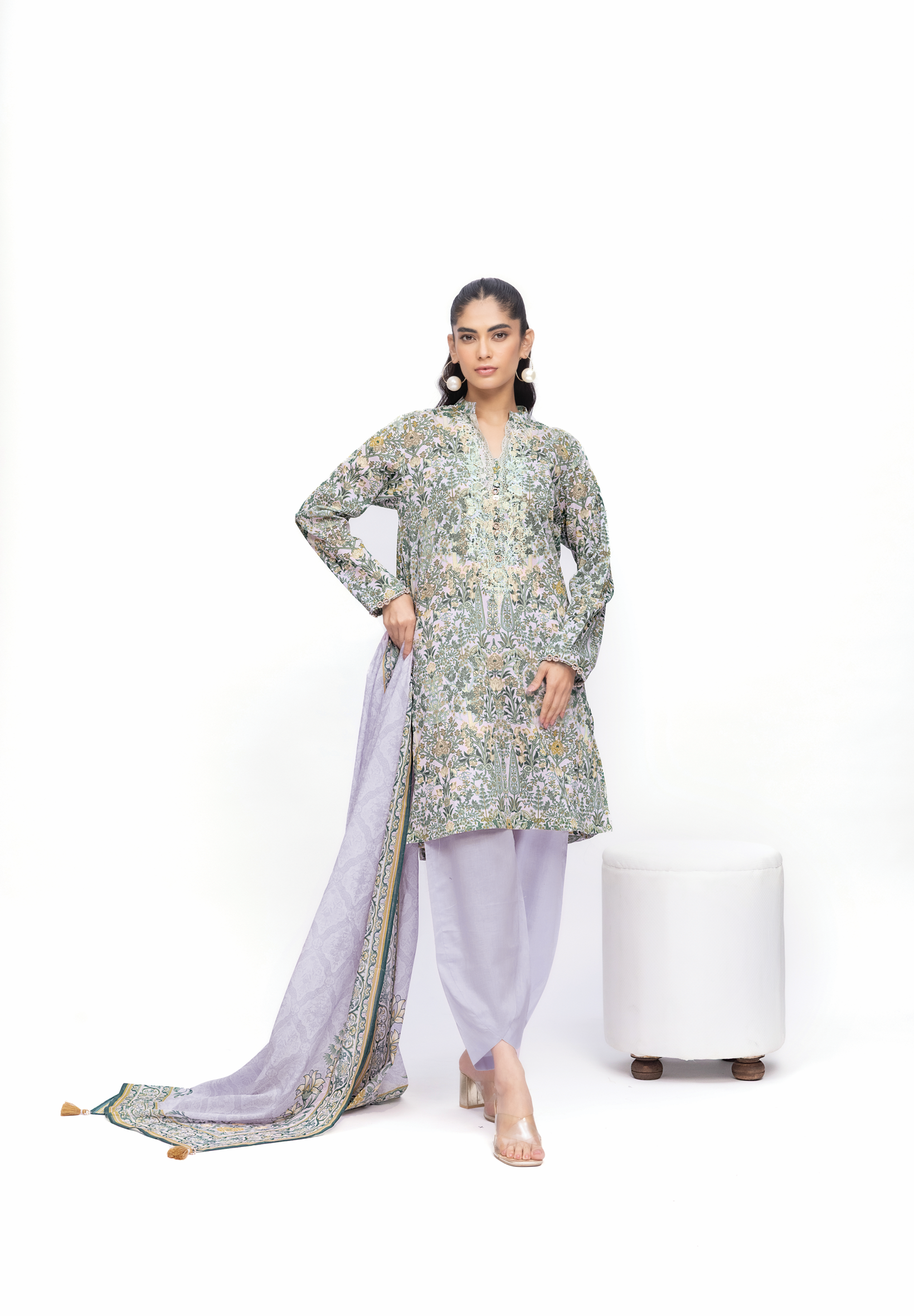 KHAADI EMBROIDERED UNSTITCHED