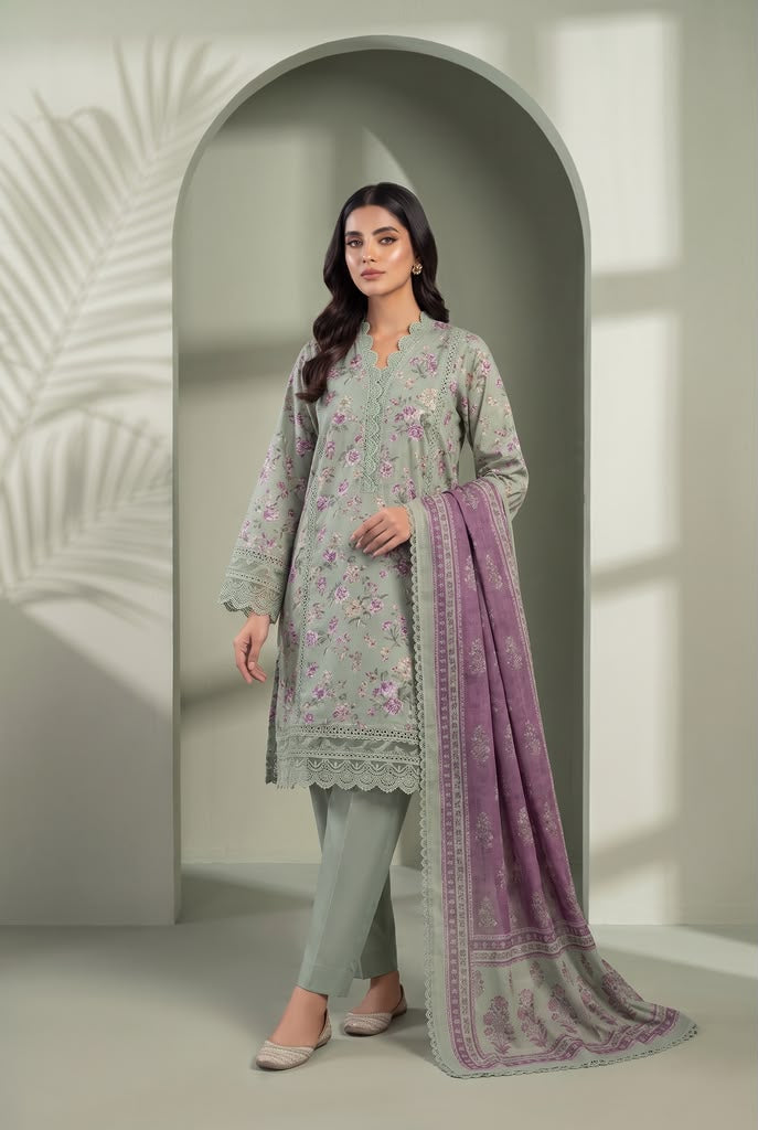 Sada Bahar Embroidery Lawn Stitched Suit