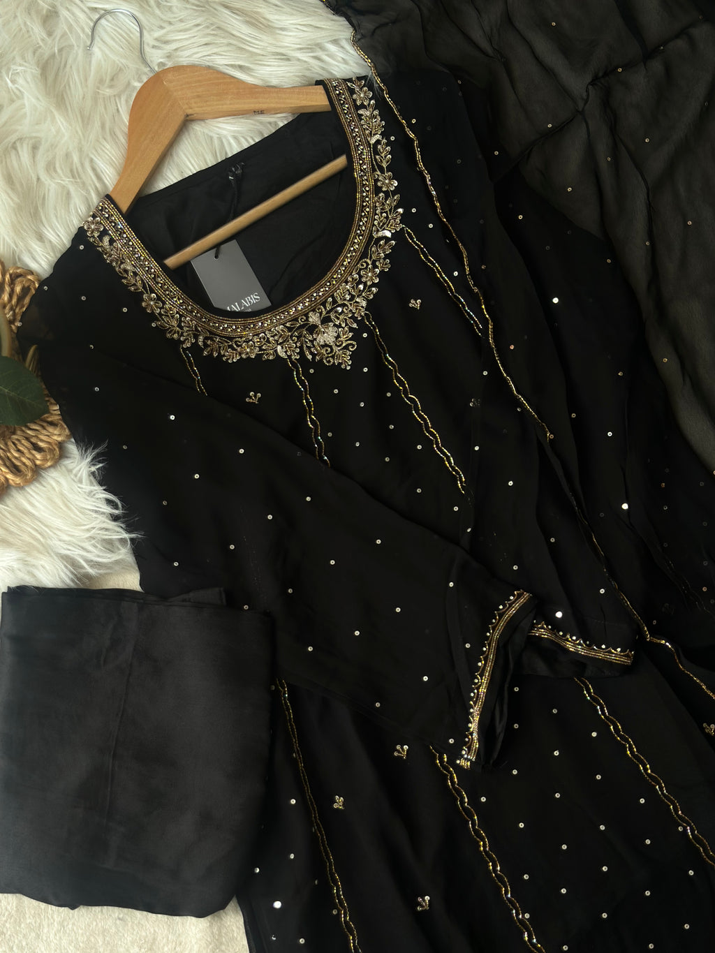 Black  Anarkali Suit