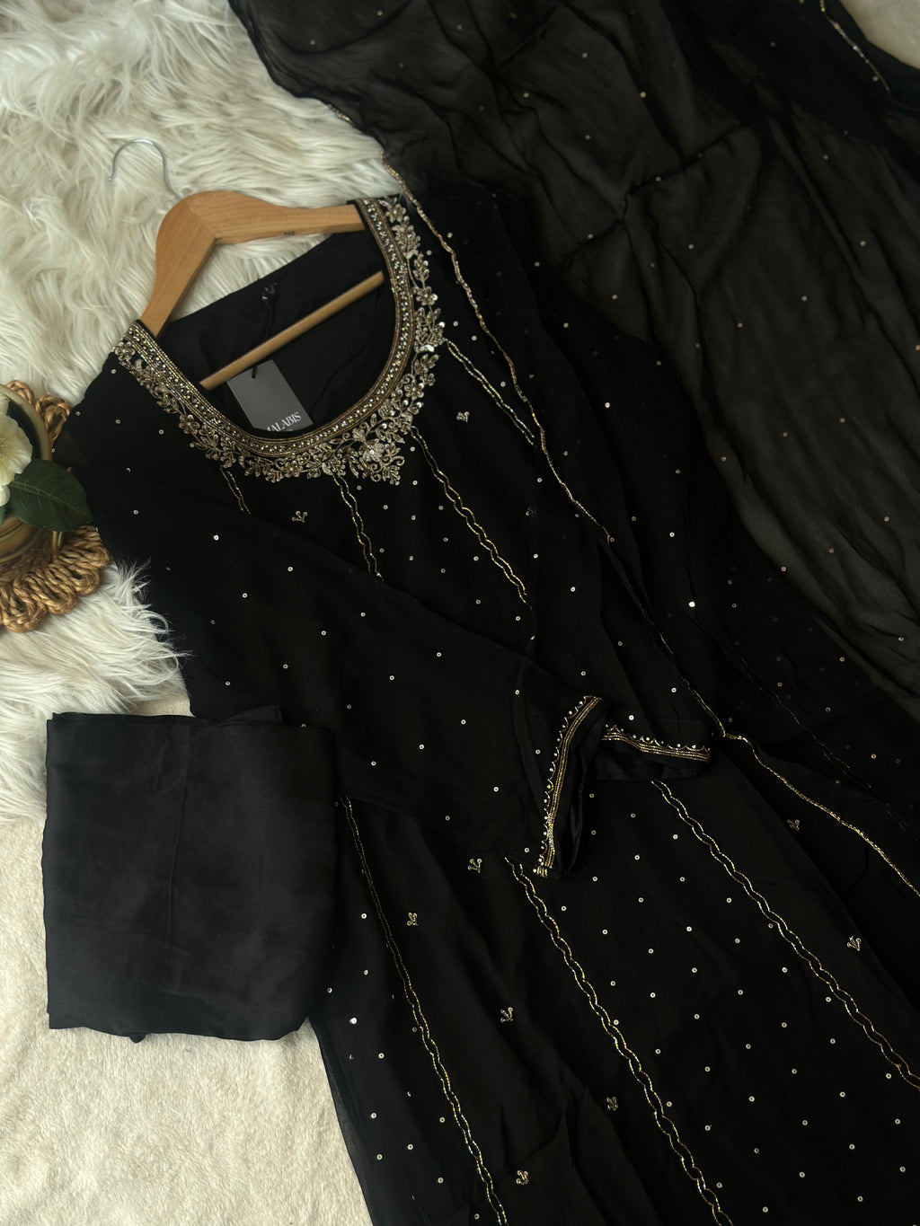 Black  Anarkali Suit