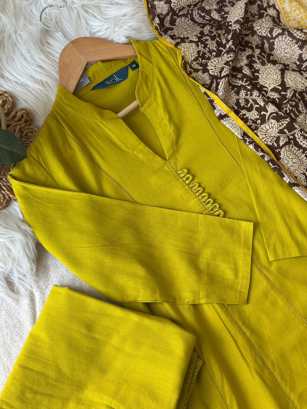 Lime Green Anarkali Suit