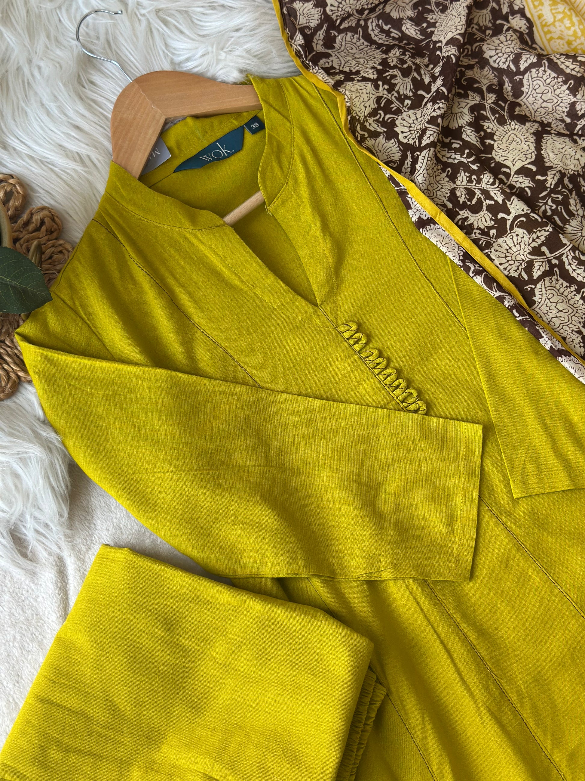 Lime Green Anarkali Suit