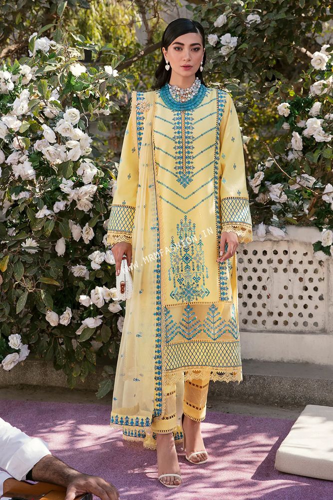 embroidered unstitched suit