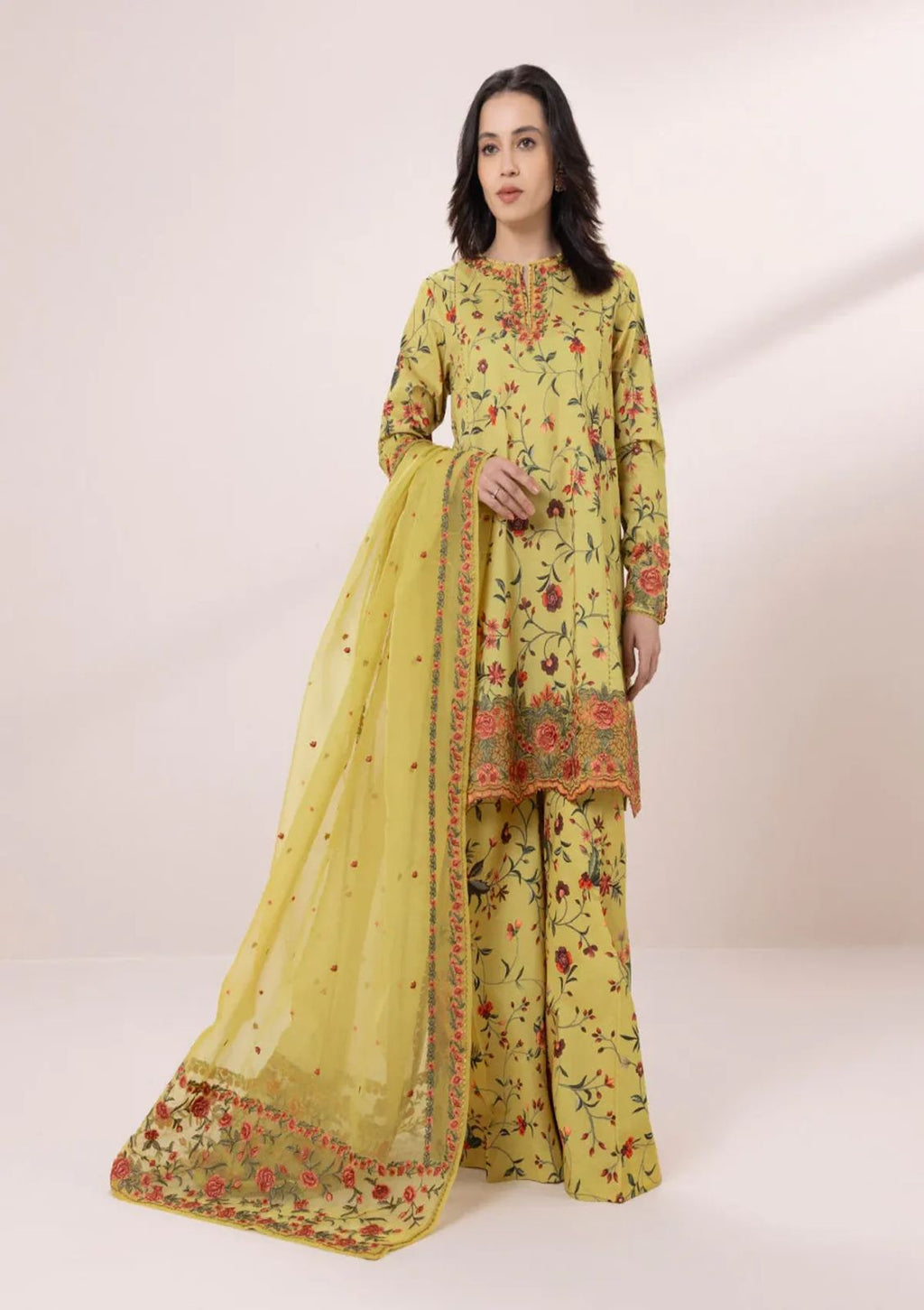 Sapphire Embroidered Unstitched Suit