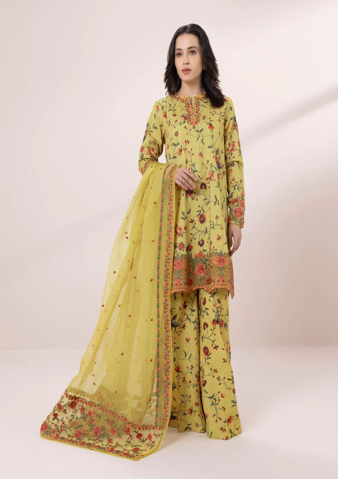 Sapphire Embroidered Unstitched Suit