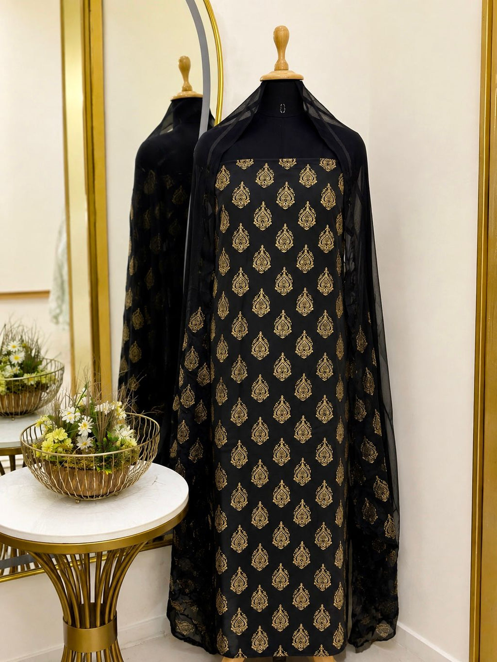 block print suit