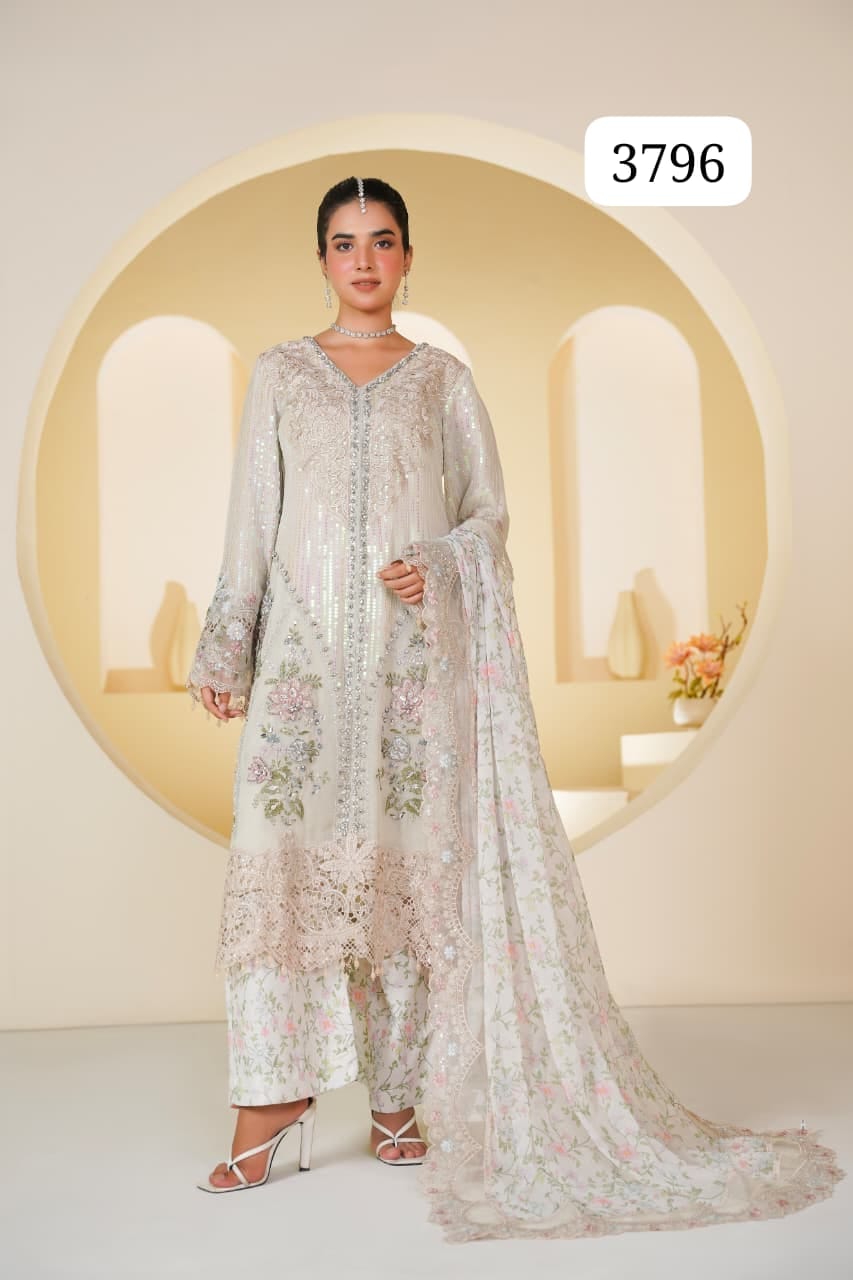 Premium Heavy Partywear Stitched Pakistani Suit