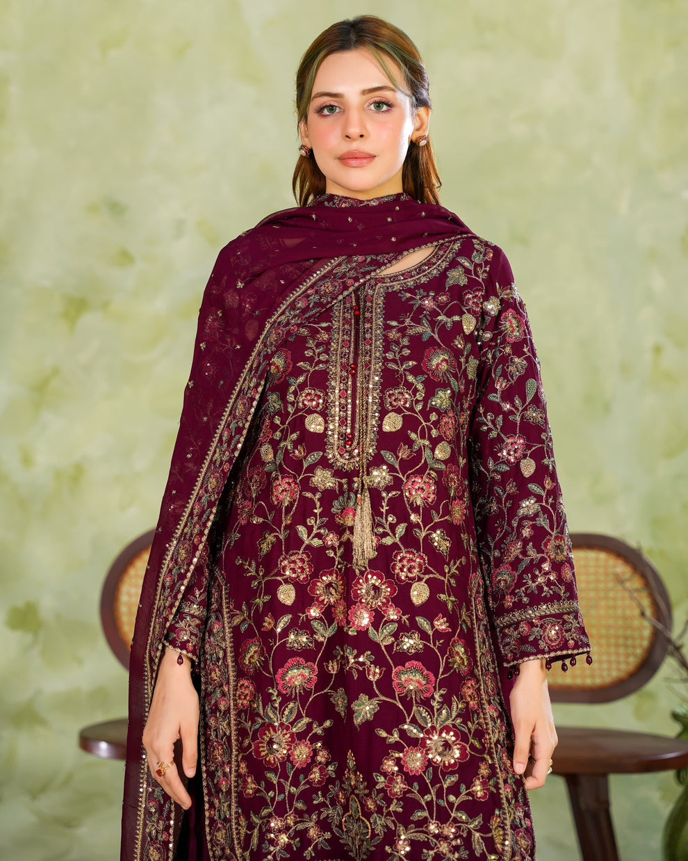 Premium Heavy Partywear Stitched Pakistani Suit