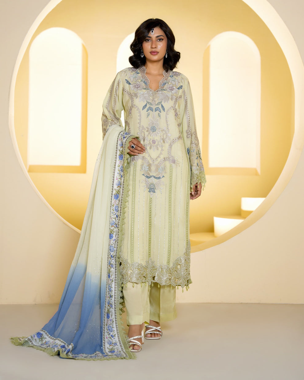 Premium Heavy Partywear Stitched Pakistani Suit