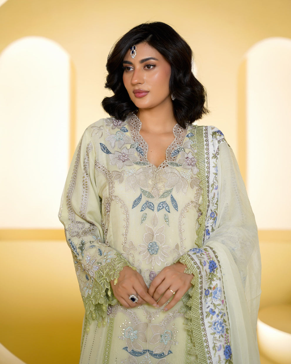 Premium Heavy Partywear Stitched Pakistani Suit
