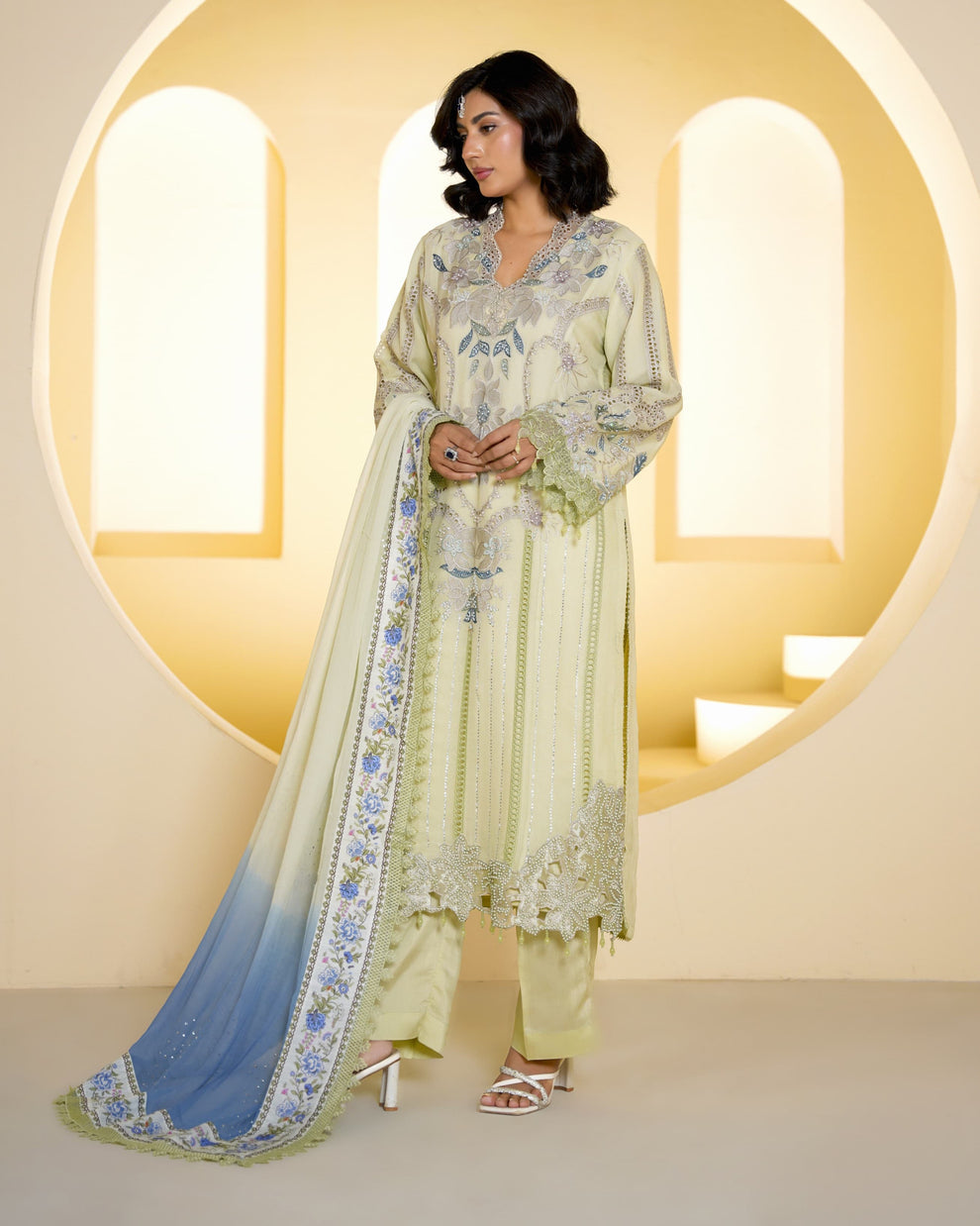 Premium Heavy Partywear Stitched Pakistani Suit