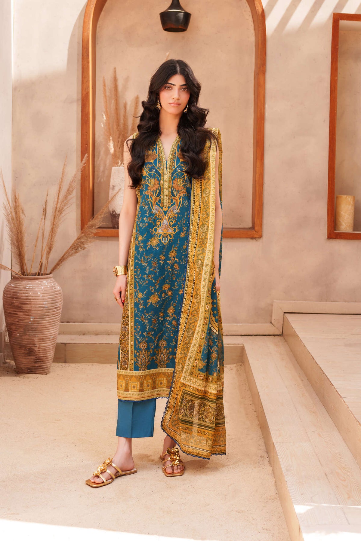 FIRDOUS STITCHED LAWN SUIT