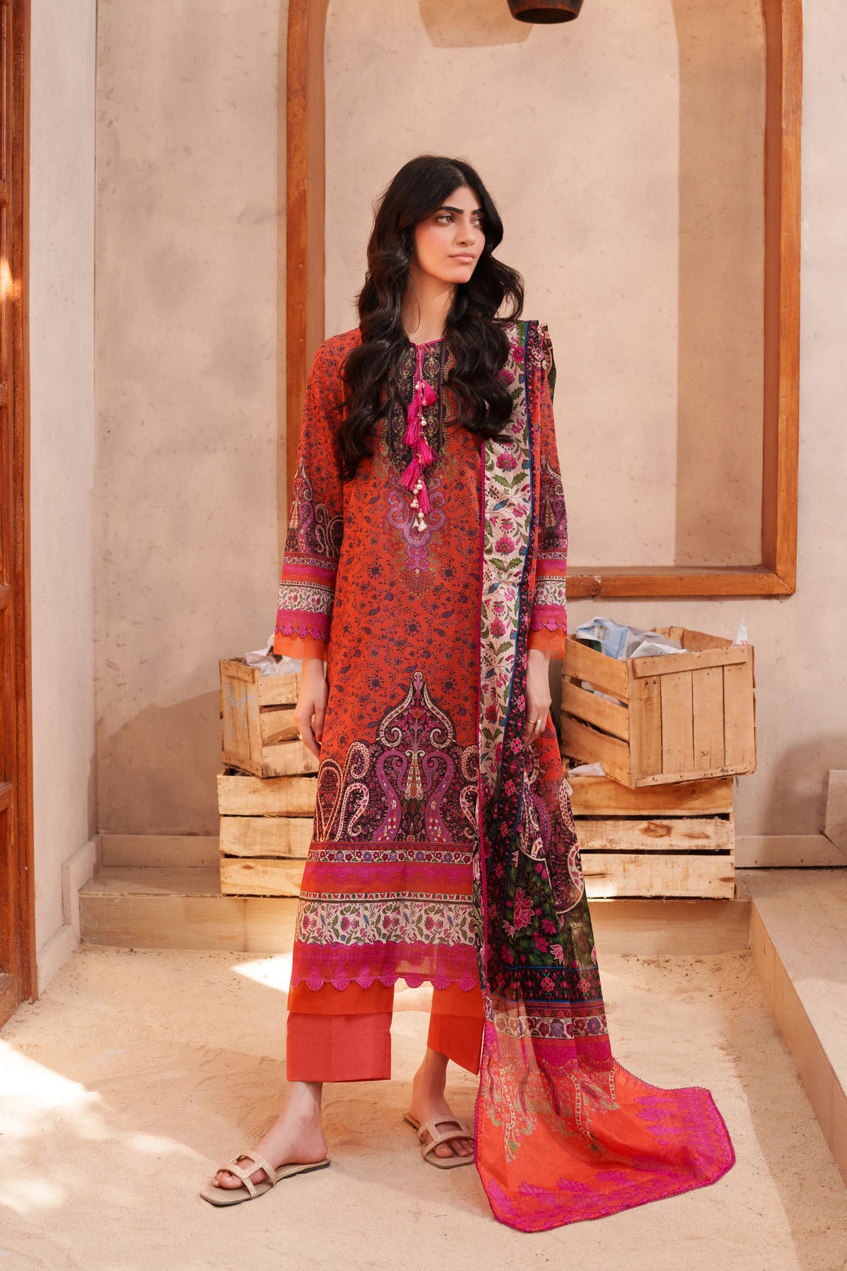 FIRDOUS STITCHED LAWN SUIT