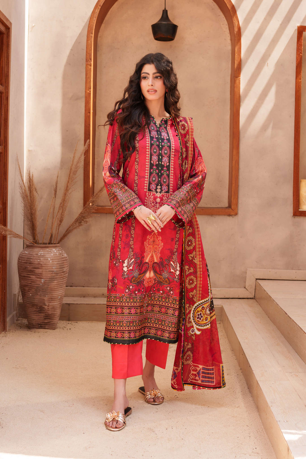 FIRDOUS STITCHED LAWN SUIT